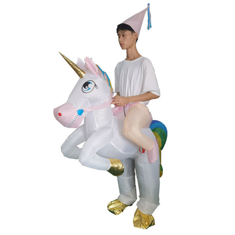 Cosplay Prop Business - Fantasia Inflável de Unicórnio para Parque