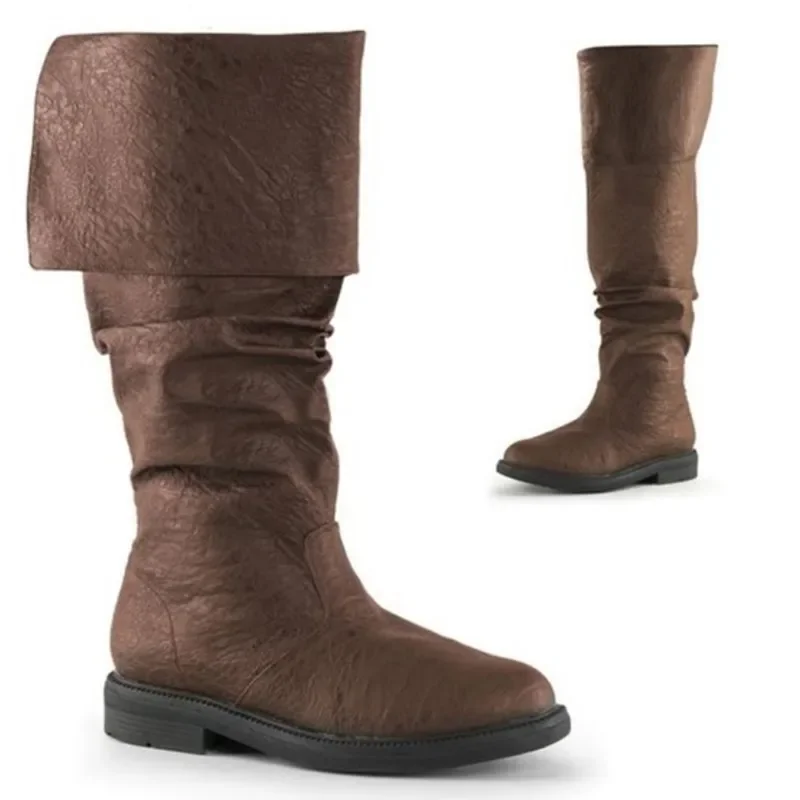 Cosplay Prop Works - Botas medievais masculinas cavaleiro príncipe cosplay
