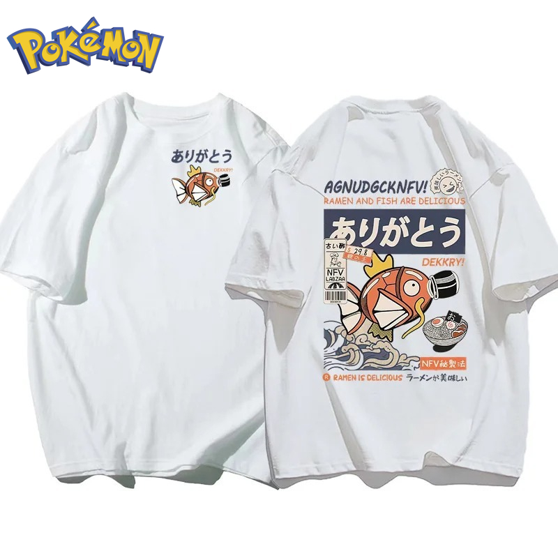 Pokeball Cosplay Prop - Camiseta Estampada Dupla Face Pokémon Magikarp
