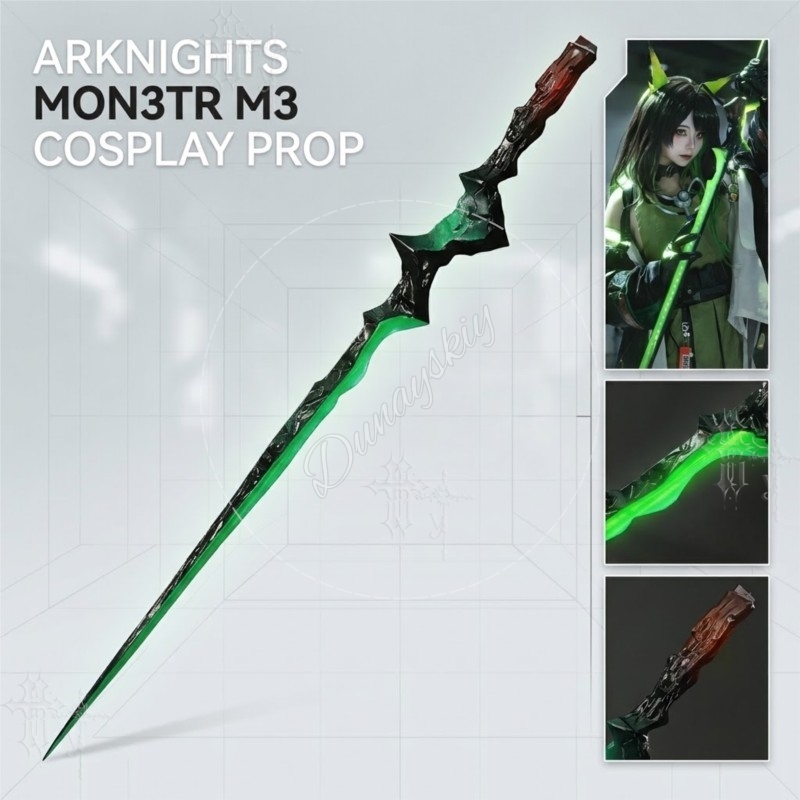 Cosplay Prop Display - Arknights Mon3tr M3 Arma de Cosplay