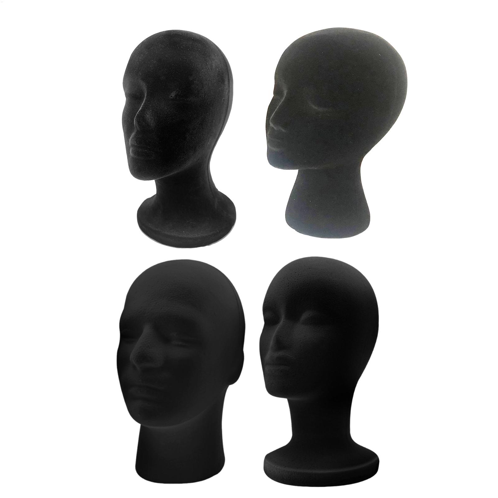Cosplay Prop Foam - Cabeça de manequim preto espuma veludo