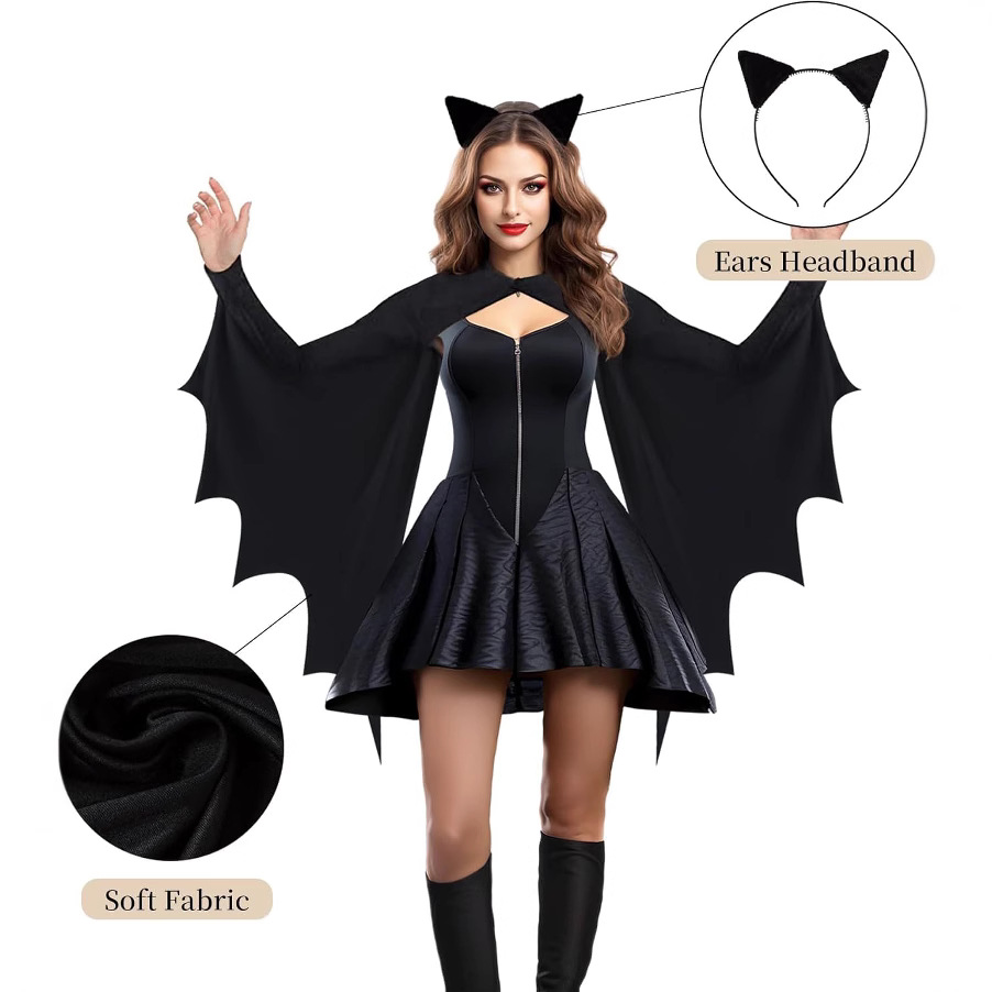 Cosplay Bat Prop - Fantasia de Halloween Unissex para Adultos,