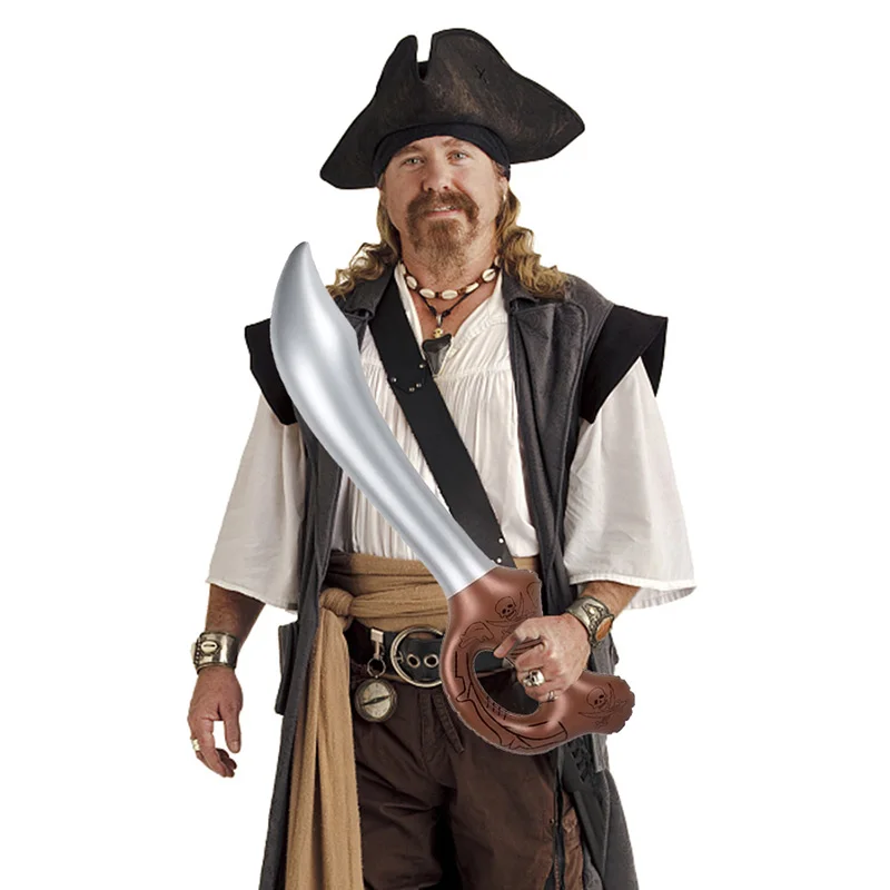 Espadas pirata inflável, brinq - Cosplay Prop Knife avaliação e preço