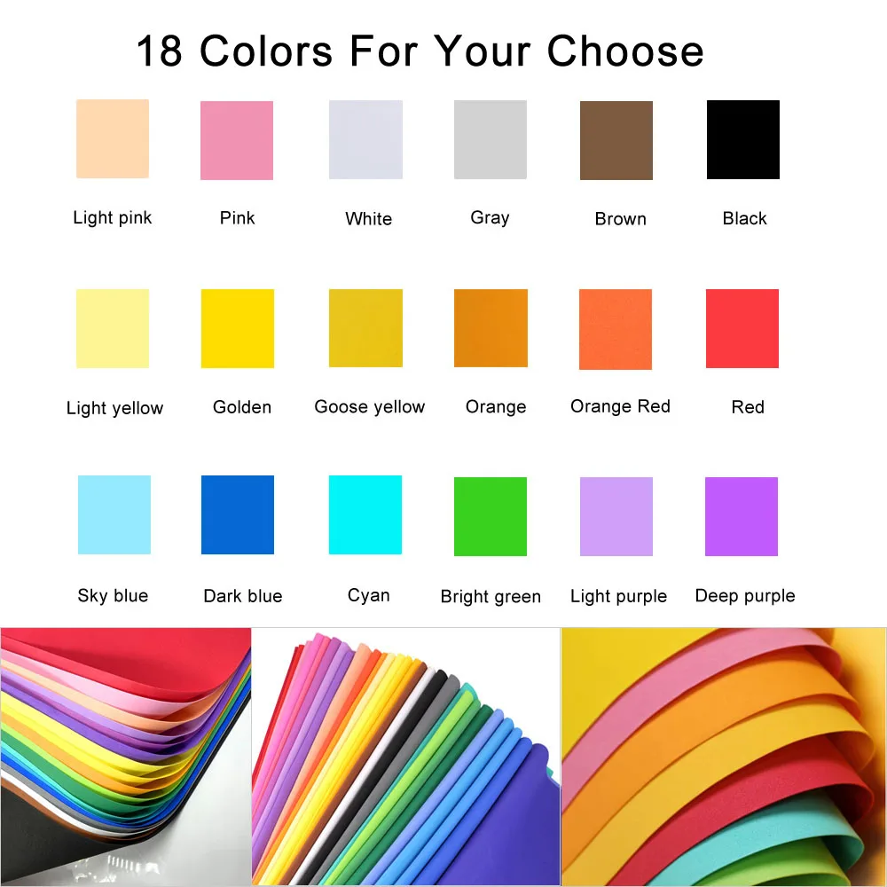 1/18 folhas coloridas de espum - Cosplay Prop Foam avaliação e preço