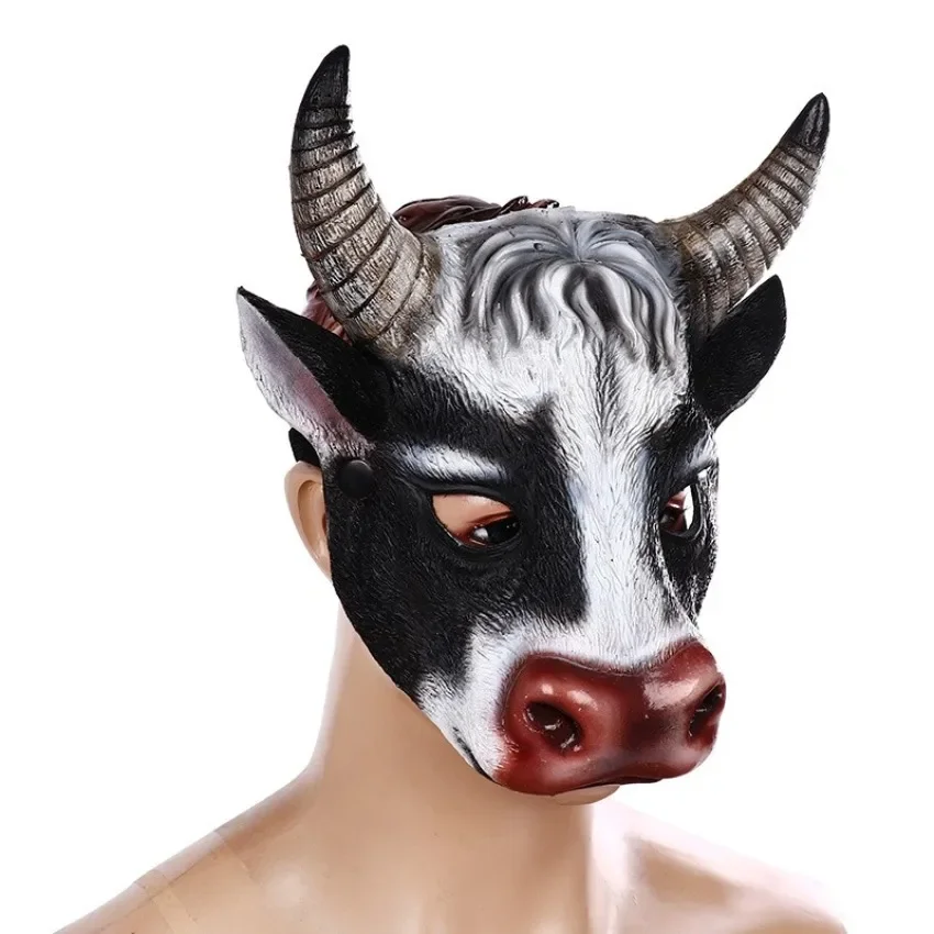 Máscara de cabeça de vaca anim - Cosplay Prop Foam avaliação e preço