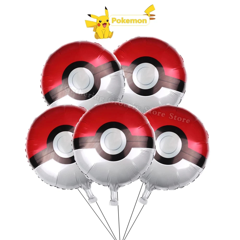 5 Balões de Alumínio Fofos de  - Pokeball Cosplay Prop avaliação e preço